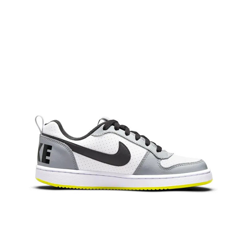 Nike Court Borough Low White Black Wolf Grey (GS) (839985-104)