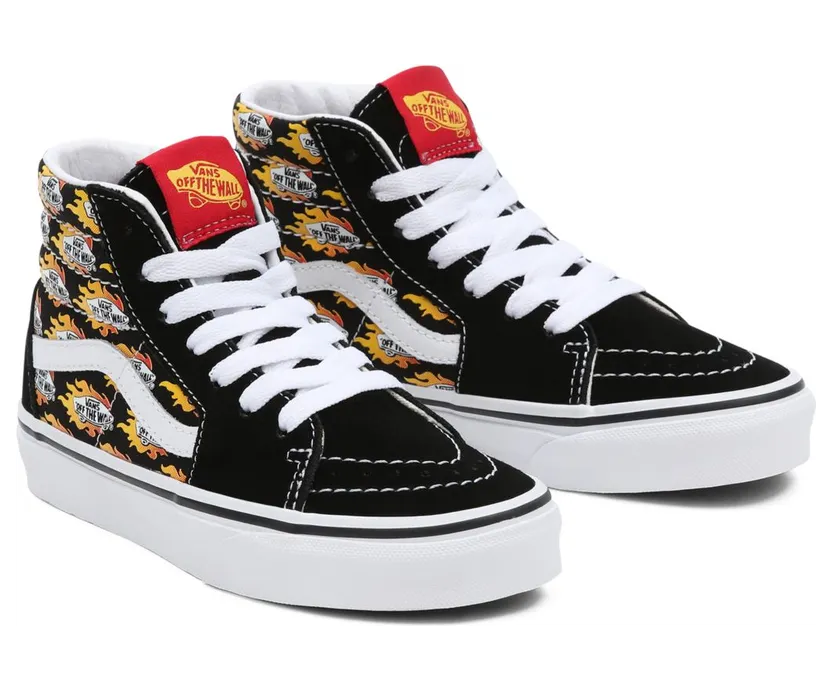 VANS Flame Logo Repeat Sk8-hi Kinderschoenen Zwart (VN000D5FAC4)