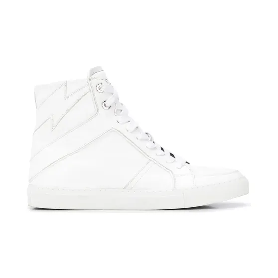 Zadig & Voltaire Zadig&Voltaire Klassische High-Top-Sneakers “White” (PSHAT1709F)