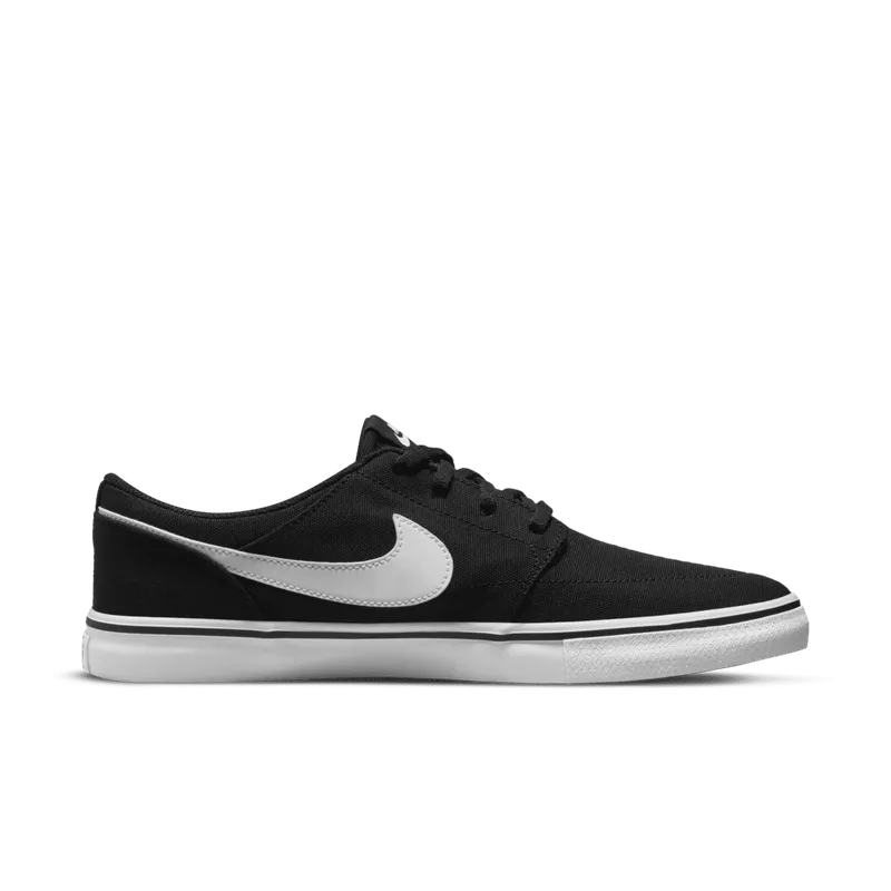 Nike SB Solarsoft Portmore 2 Black Black White White (880268-010)