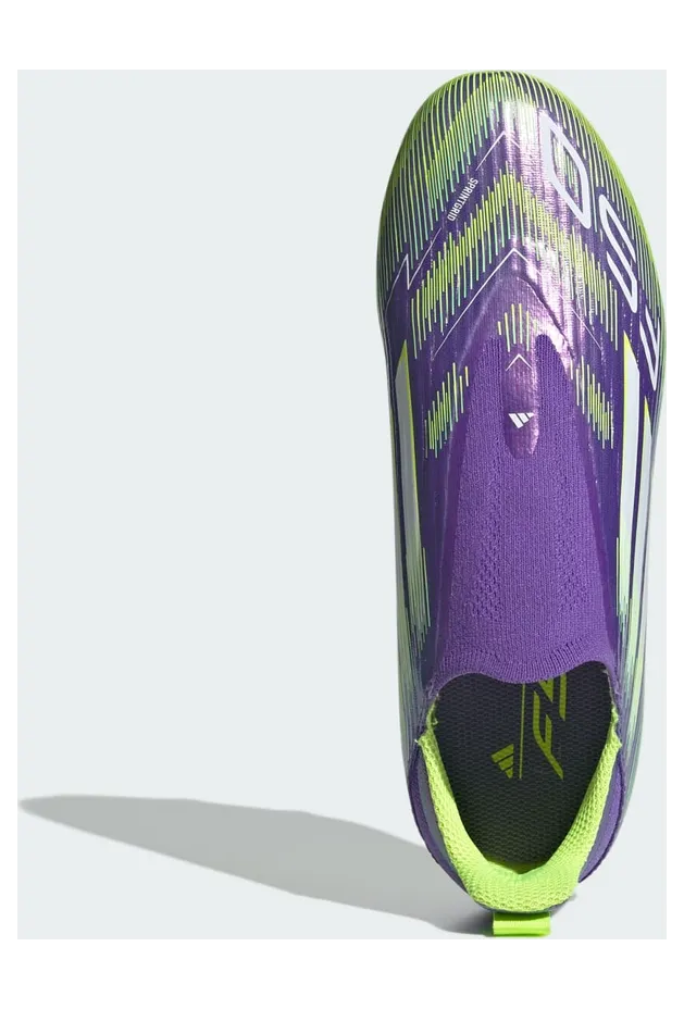 adidas F50 League Laceless FG/MG Purple Rush Cloud White Lucid Lemon (JH7743)
