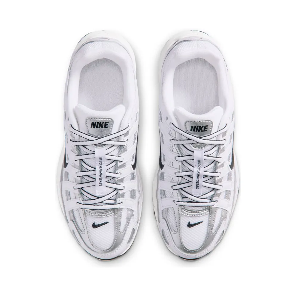 Nike P-6000 White/Metallic Silver/Black (IU7568-100)