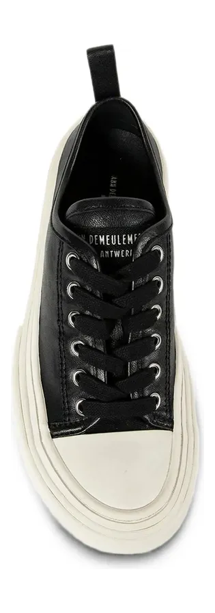 Ann Demeulemeester Grained Calf Leather “Black/Neutrals” (B0014408 LT208 D0092) (2)