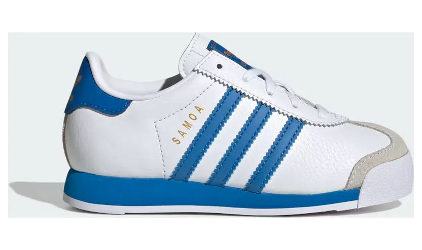 Adidas Samoa Shoes Cloud White / Blue Bird / Gold Metallic (JQ5097)