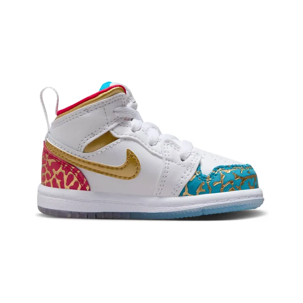 Jordan 1 Mid Sneaker School NC to Chi (FB2211-100)