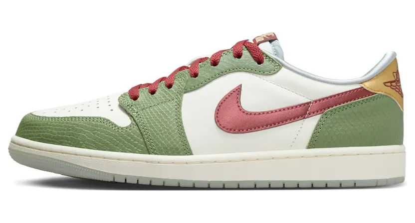 Air Jordan 1 Retro Low OG Lunar New Year Sail/Oil Green/Light Pumice/Cedar (FN3727-100)