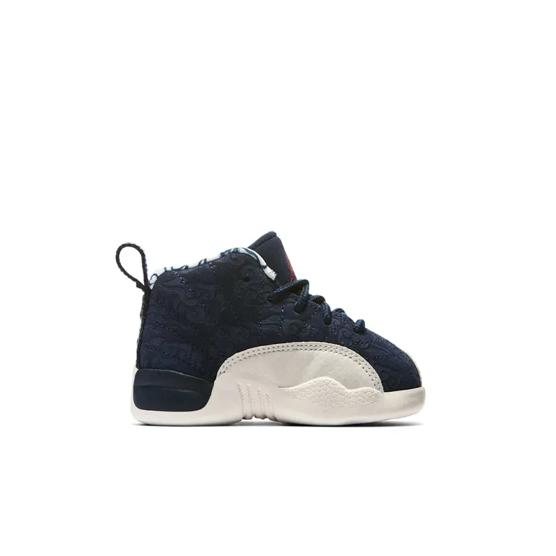Jordan 12 Retro International Flight (TD) College Navy/University Red-Sail (BV8019-445)
