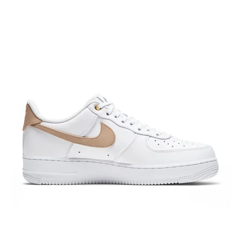 Nike Air Force 1 Low White Vachetta Tan White/Black-Metallic Gold-Vachetta Tan (CU6675-100)