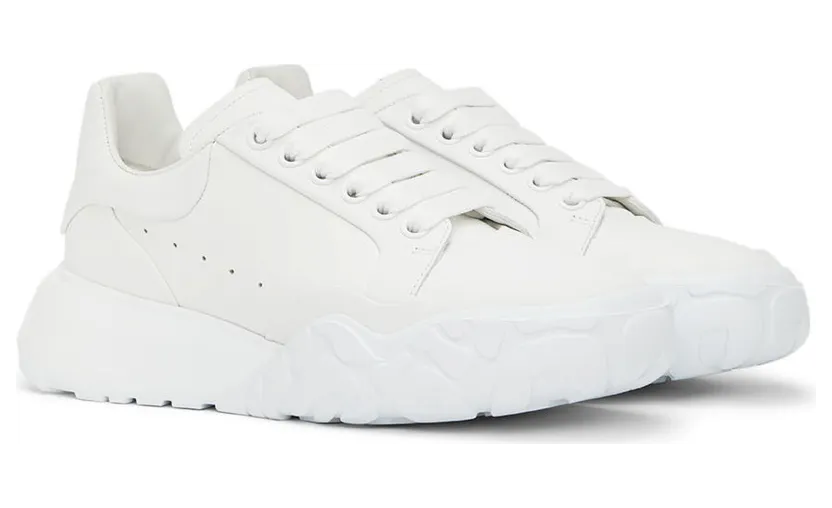 Alexander McQueen White Court Trainer Sneakers (705182WICD2 9000) (4)