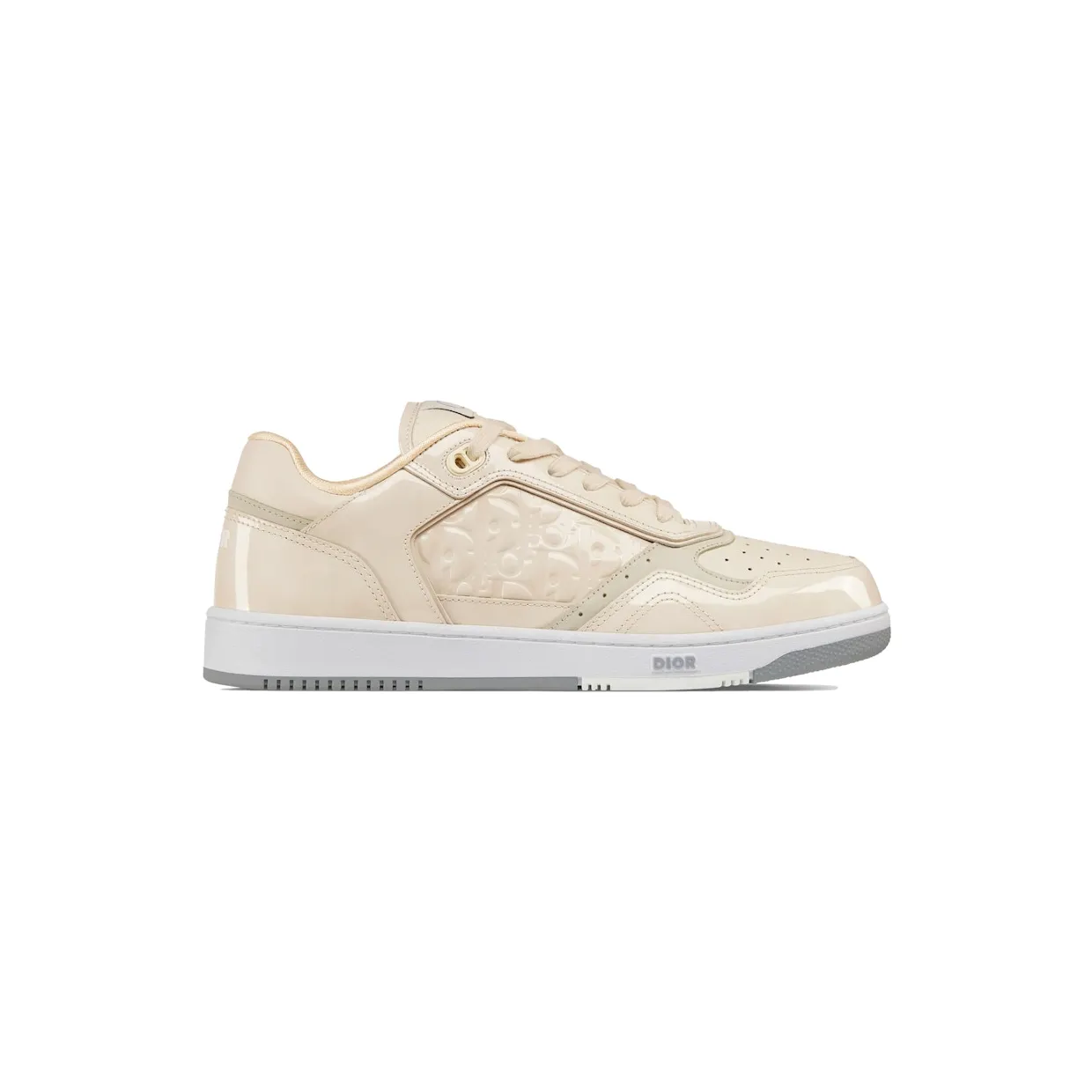 Dior B27 Low Cream Patent Dior Oblique Gravity Embbossed (3SN272ZYV-H140)