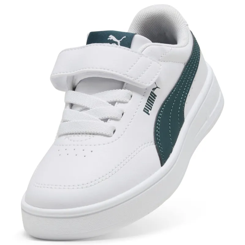 Puma Court Classic Clean “Puma White / Green Terrain” (403751_04)