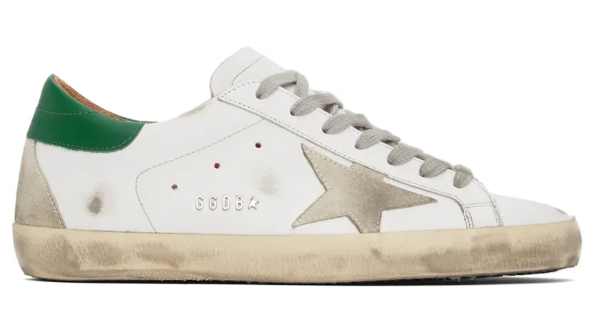 Golden Goose Suede Super-Star “White/Green” (GMF00102.F002180.1080)