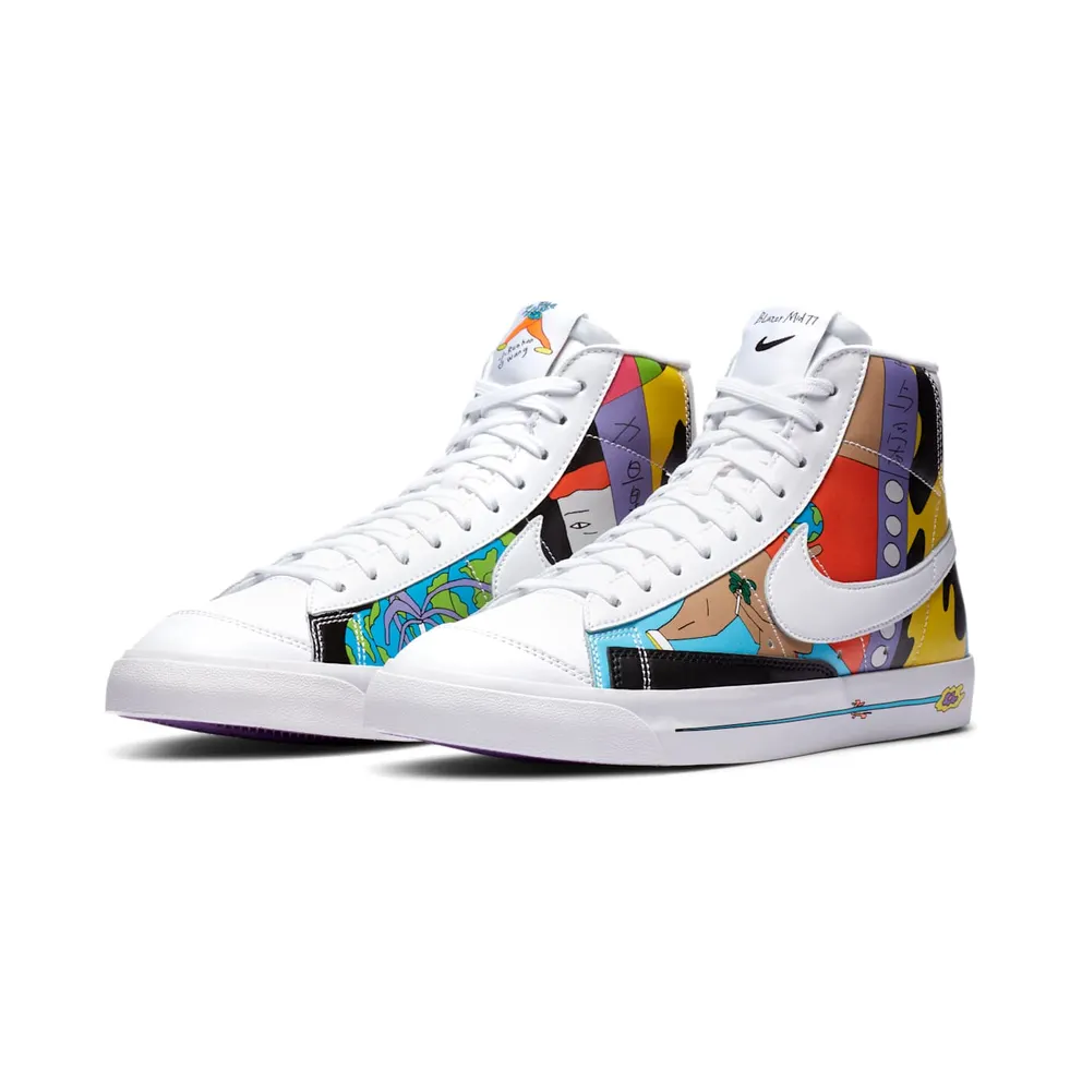 Nike Blazer Mid 77 Flyleather Ruohan Wang Multi-Color/Multi-Color (CZ3775-900)
