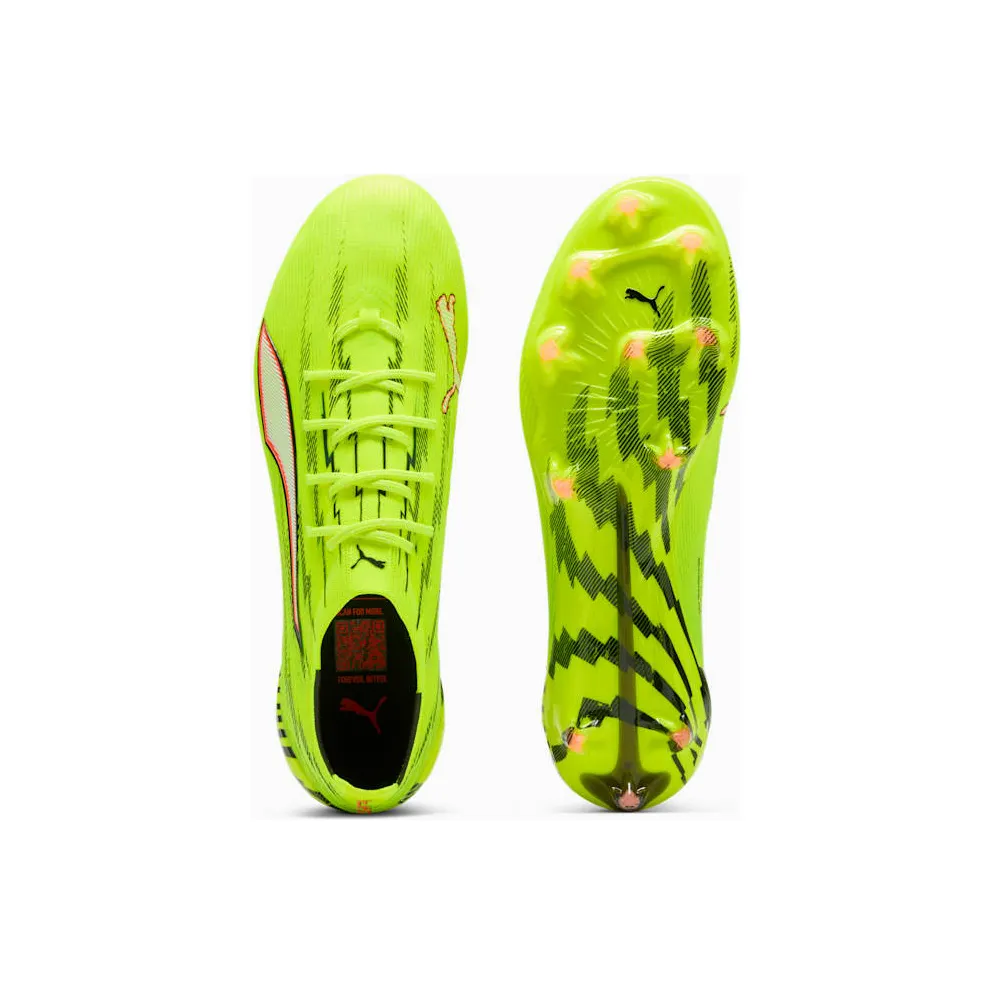 Puma Ultra 6 Ultimate FG Yellow Alert Black Glowing Red Lime Squeeze (108699-01)