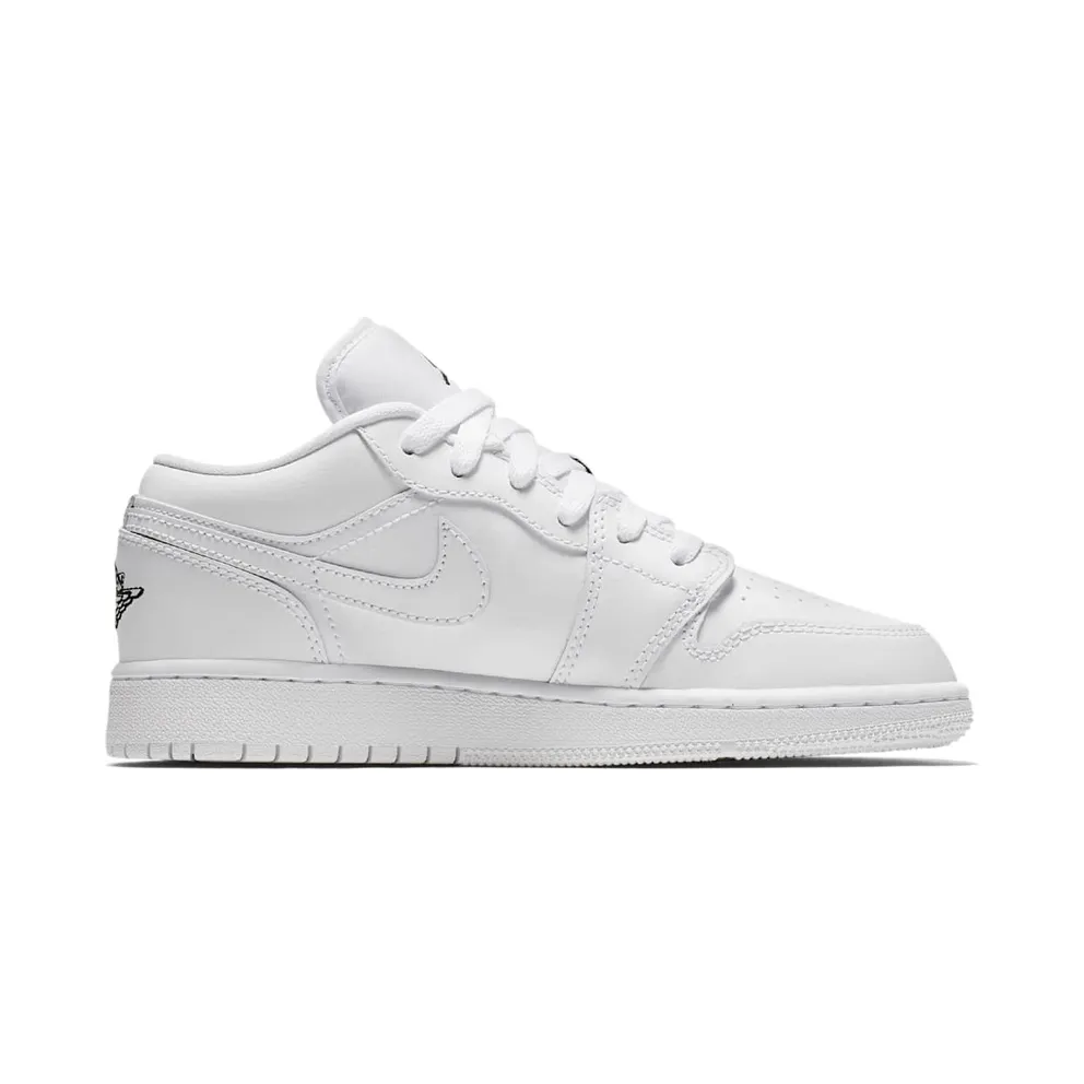 Jordan 1 Low Triple White (GS) White/Black (553560-110)