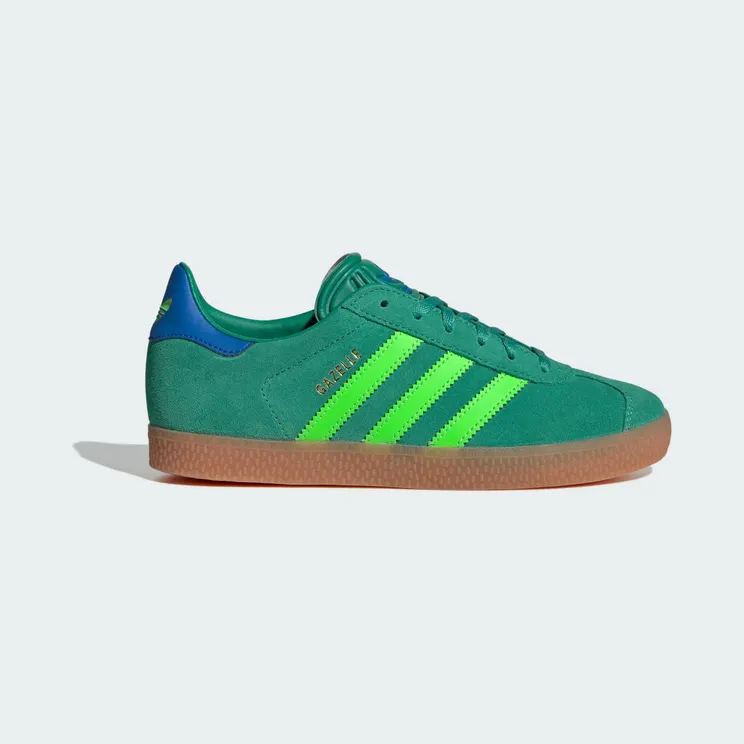 Adidas Gazelle Kids Semi Court Green / Solar Green / Blue Bird (JP7127)