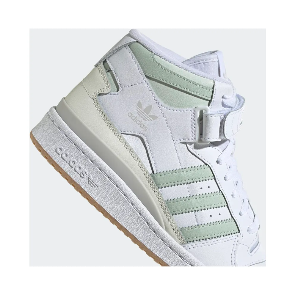 Adidas Forum Mid Cloud White / Linen Green / Gum (GX4578)