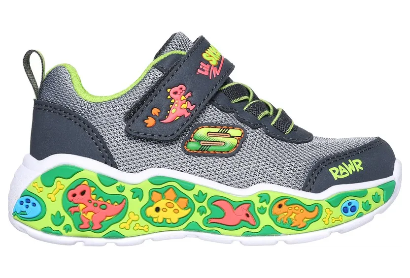Skechers Play Scene Sneaker Houtskool/Limoen