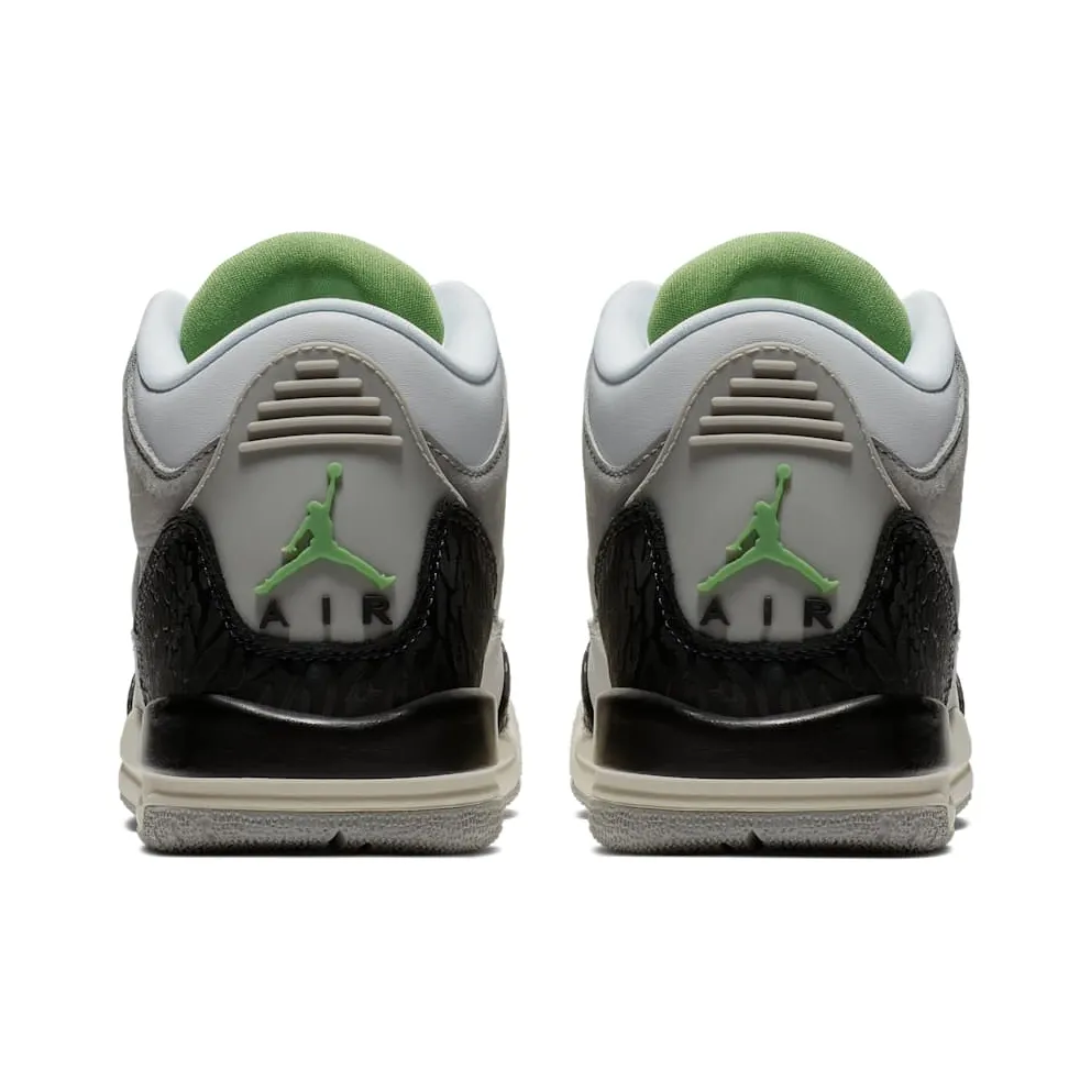 Jordan 3 Retro Chlorophyll (GS) Light Smoke Grey/Chlorophyll-Black-White (398614-006)