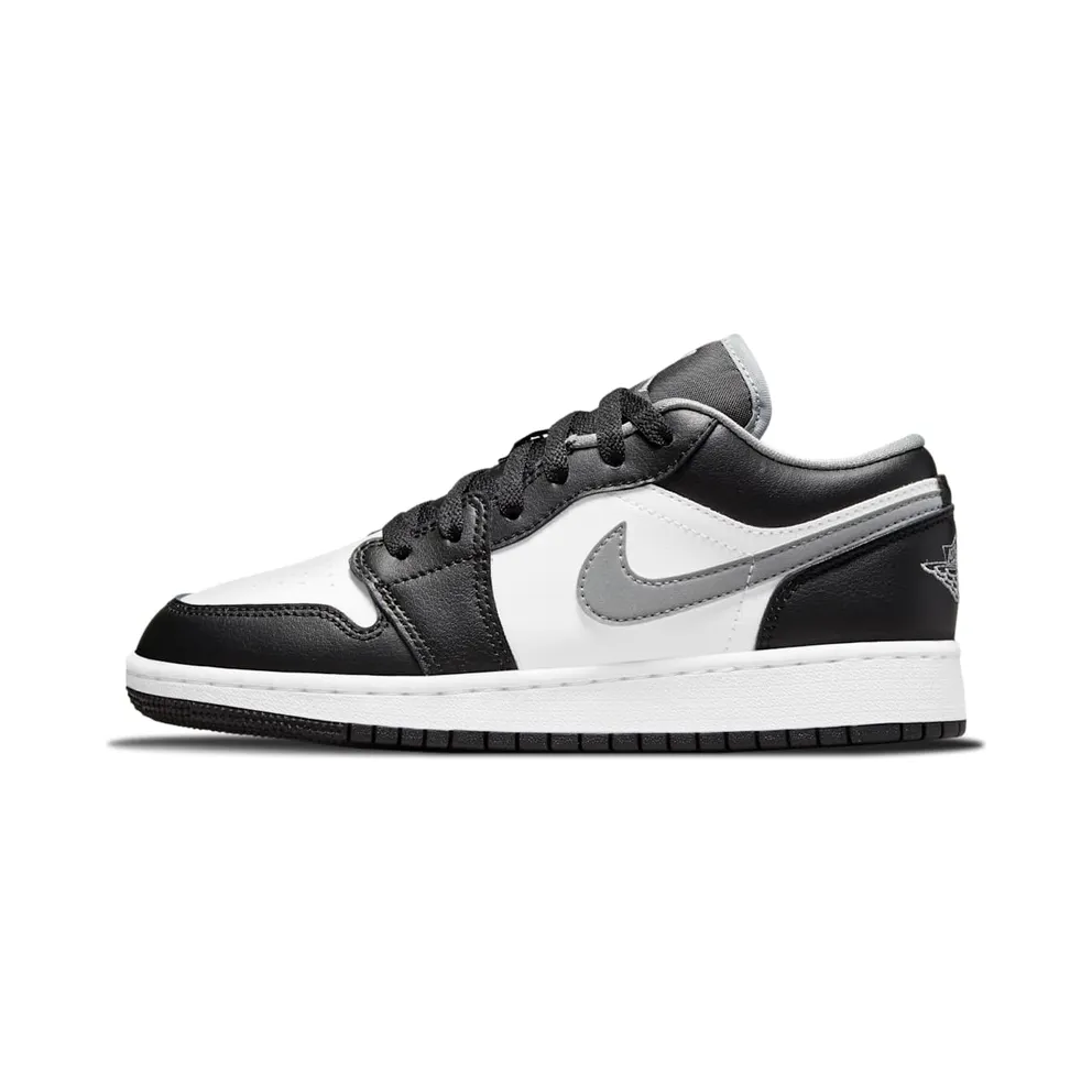 Jordan 1 Low Black White Grey (GS) (553560-040)