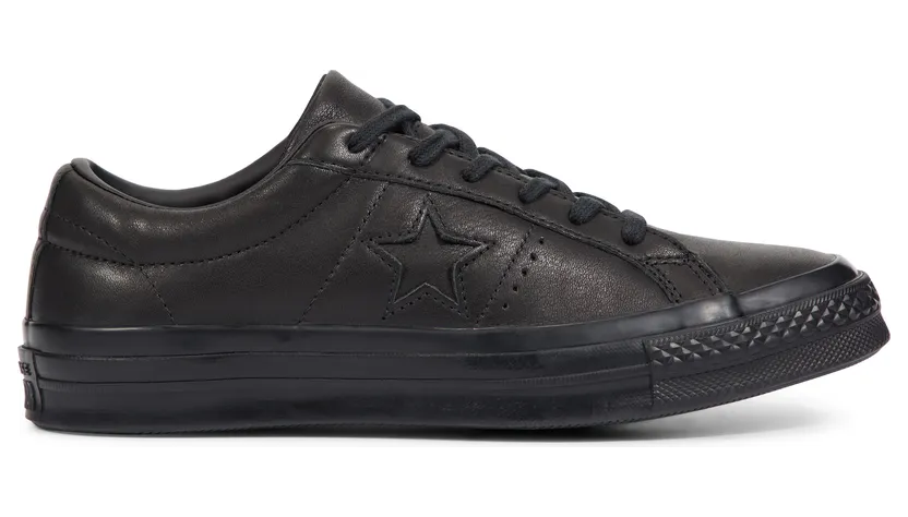 Converse Converse One Star Leather Low Top Black/black/black (163110C)