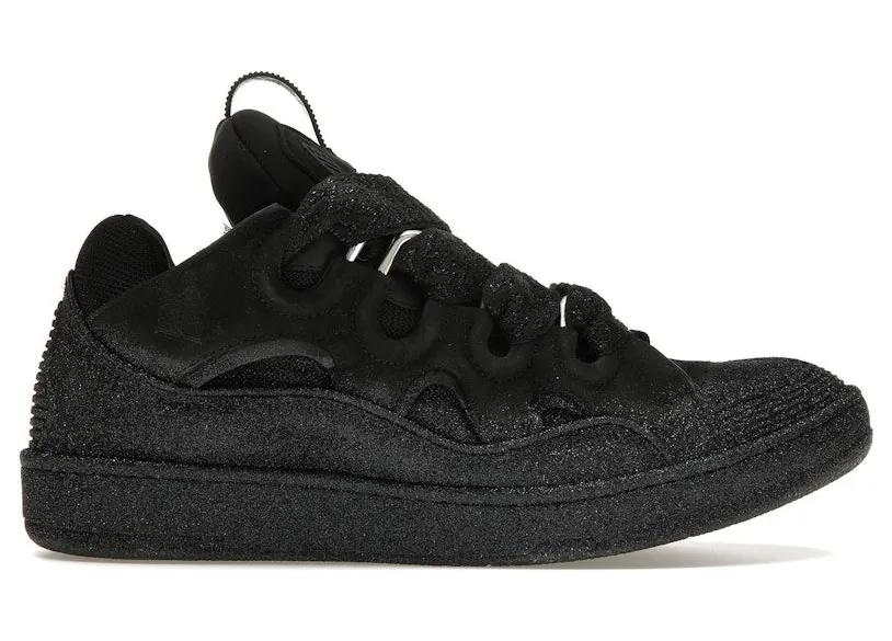 Lanvin Leather Curb Black Glitter (FMSKRK11GLITA23 1010)