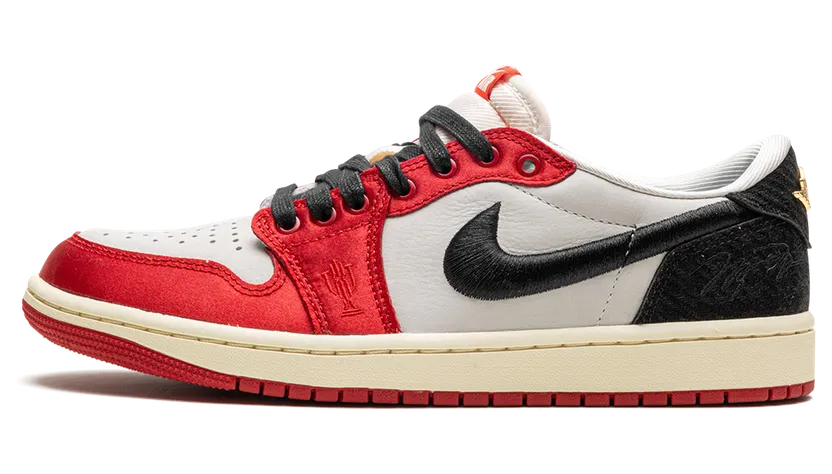 Air Jordan 1 x Trophy Room Sail/Varsity Red/Muslin/Black (FN0432-100)