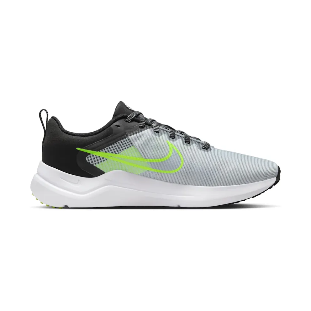 Nike Downshifter 12 “Wolf Grey / Black / Volt / White” (DD9293-011)