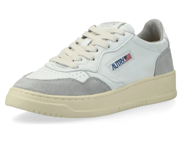 Autry Medalist Low W (goat / suede / white / grey) – AULWGS25 (2)