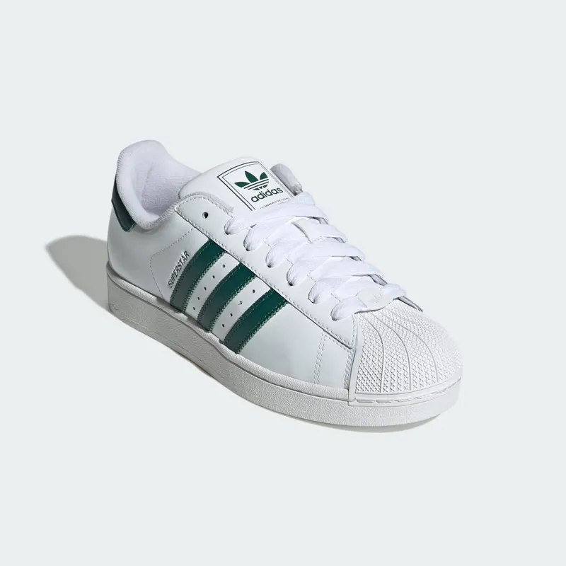 Adidas SUPERSTAR II “Cloud White Collegiate Green” (JR7314)