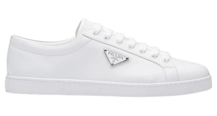 Prada Brushed Sneakers Leather White (2EE376_3F0E_F0009)