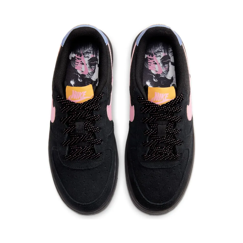 Nike Air Force 1 LV8 2 Black Magic Flamingo (GS) Black/Persian Violet/Pollen Rise (CN5710-001)