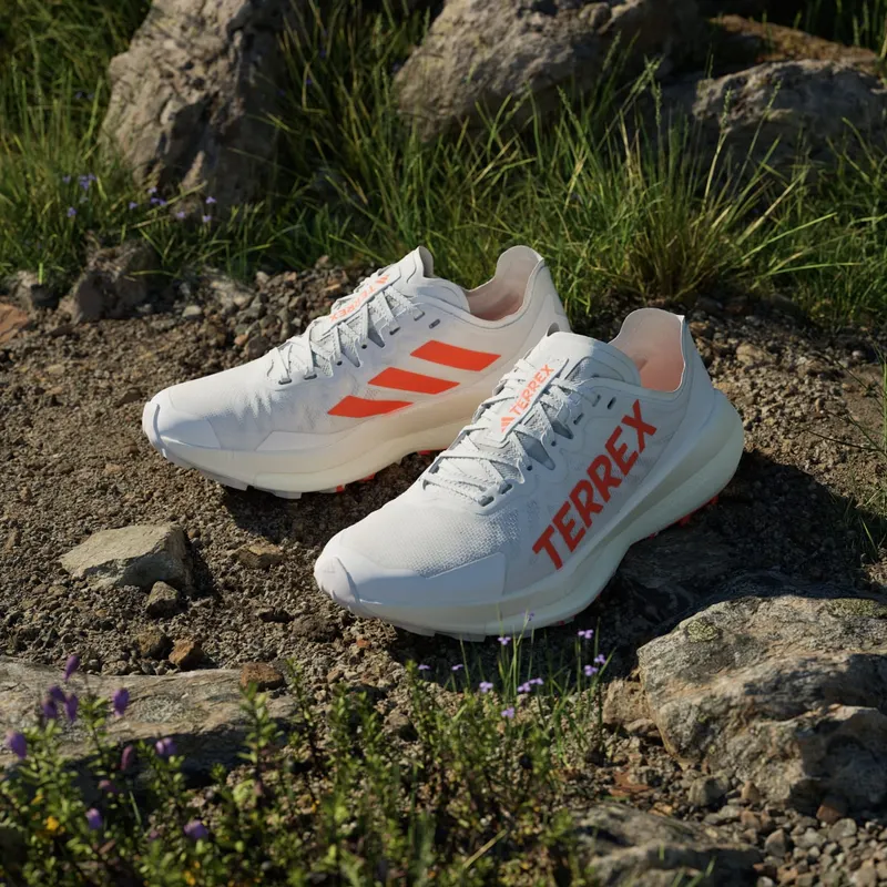 Adidas Terrex Agravic Speed Trail Running Cloud White / Impact Orange / Dash Grey (IH3771)