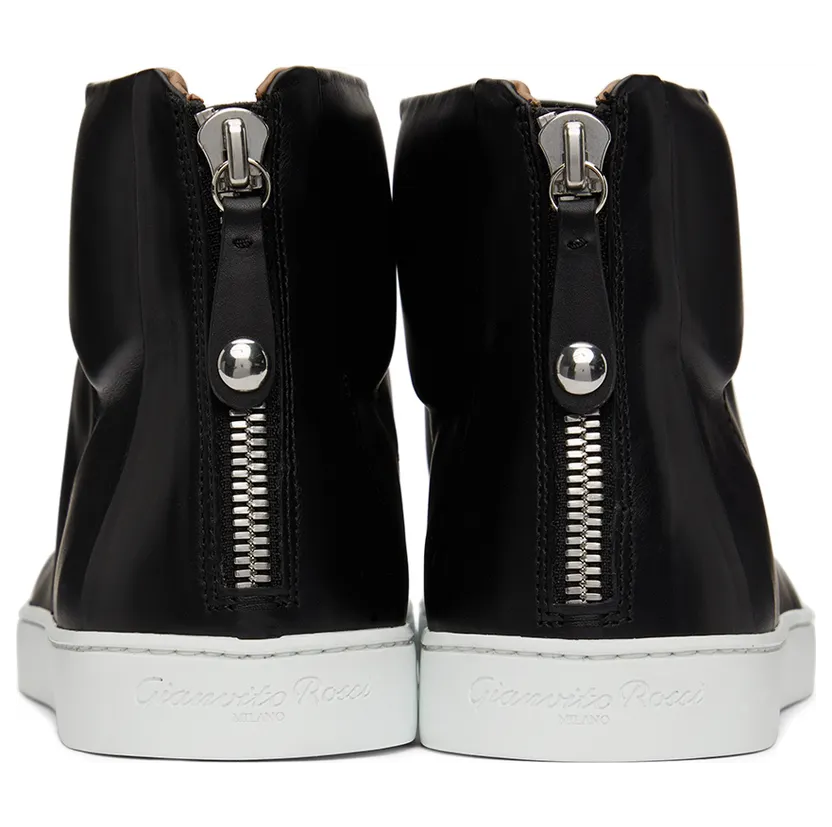 Gianvito Rossi White High Top Sneakers (S28240-M1WHT-CLN) (4)