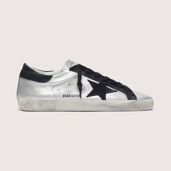 Golden Goose Super-Star In Silver Leather (GMF00101.F000312.60246)