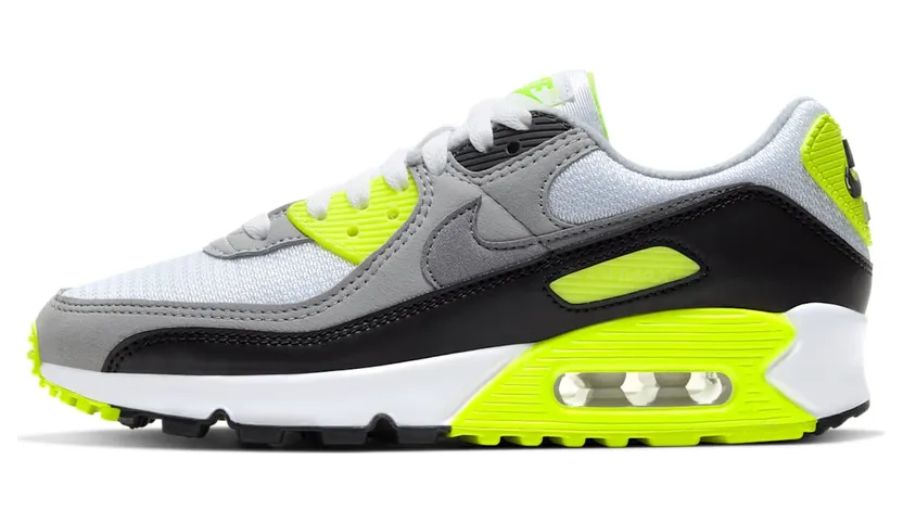 Nike Air Max 90 “White / Volt / Black / Particle Grey” (CD0490-101)
