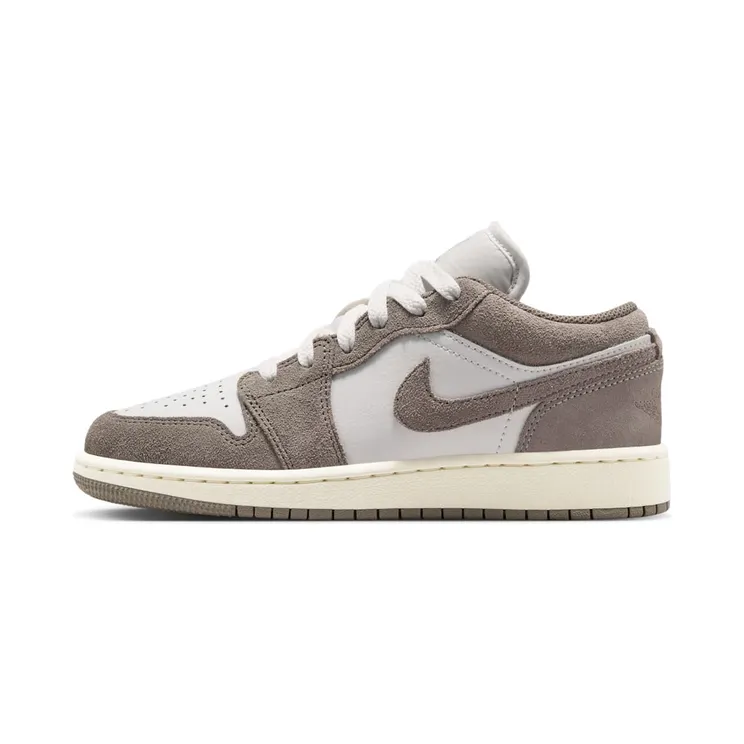 Jordan 1 Low GS “Olive Grey / Summit White / Pale Ivory / Enigma Stone” (553560-026)