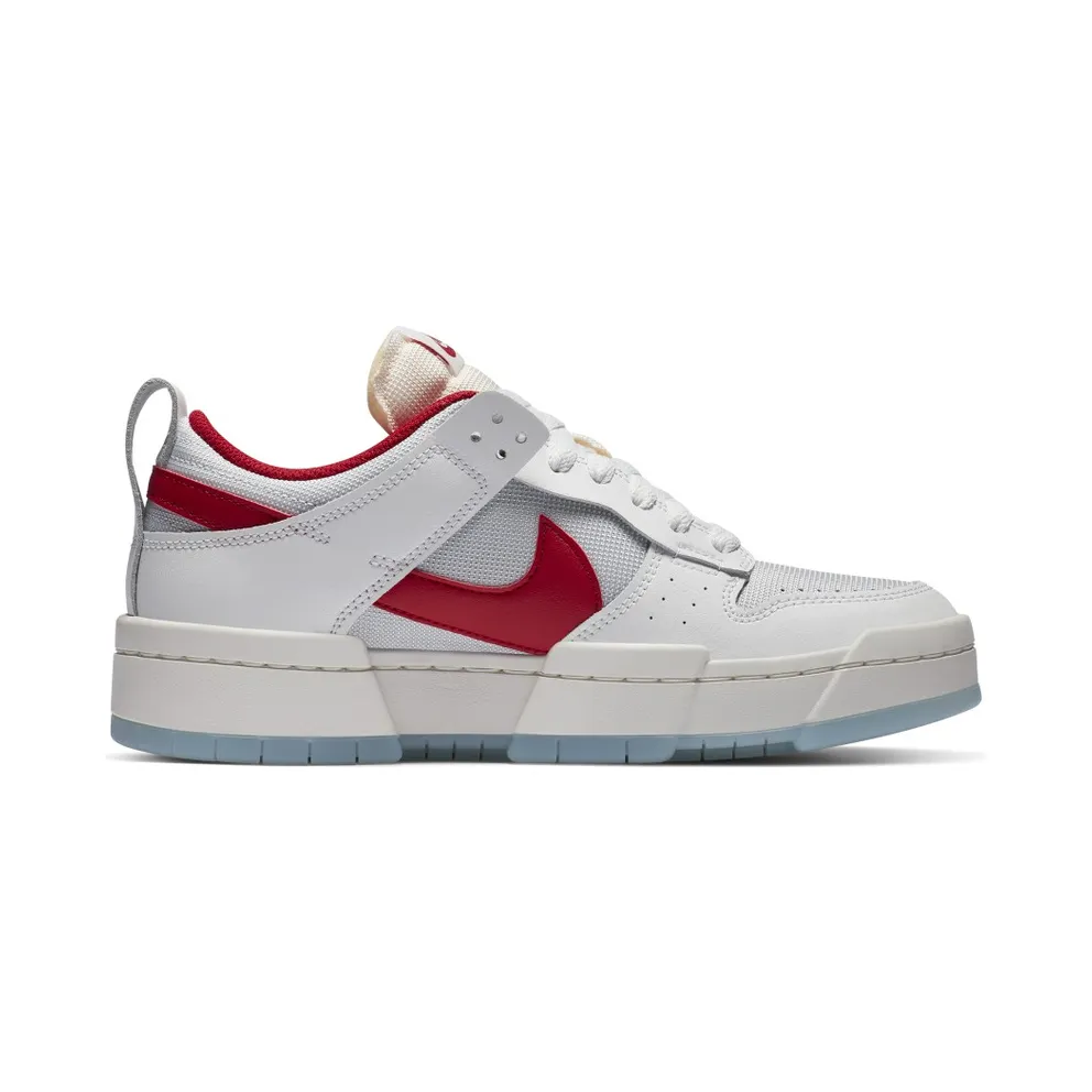 Nike Dunk Low Disrupt Gym Red (W) Summit White/Gym Red-Summit White (CK6654-101)