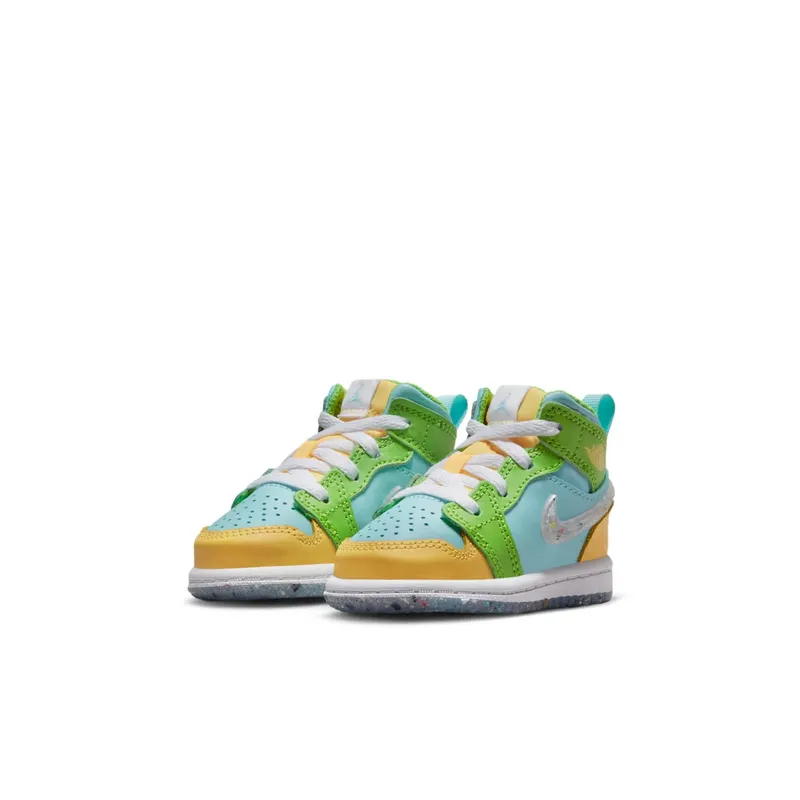 Jordan 1 Mid SE Glacier Ice Citron Pulse Action Green White (DX4369-400)