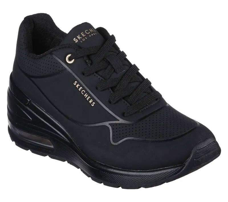 Skechers Million Air – Elevated Air – Black – “Black” (155401 BBK)