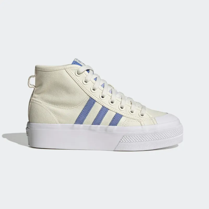 Adidas Nizza Platform Mid Off White / Blue Fusion / Cloud White (FZ6189)