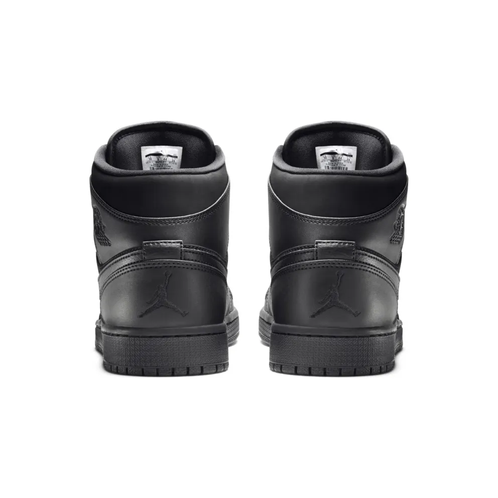 Jordan 1 Retro Mid Jeter Laser NYC Exclusive Black Black/Black-Black (554724-011)