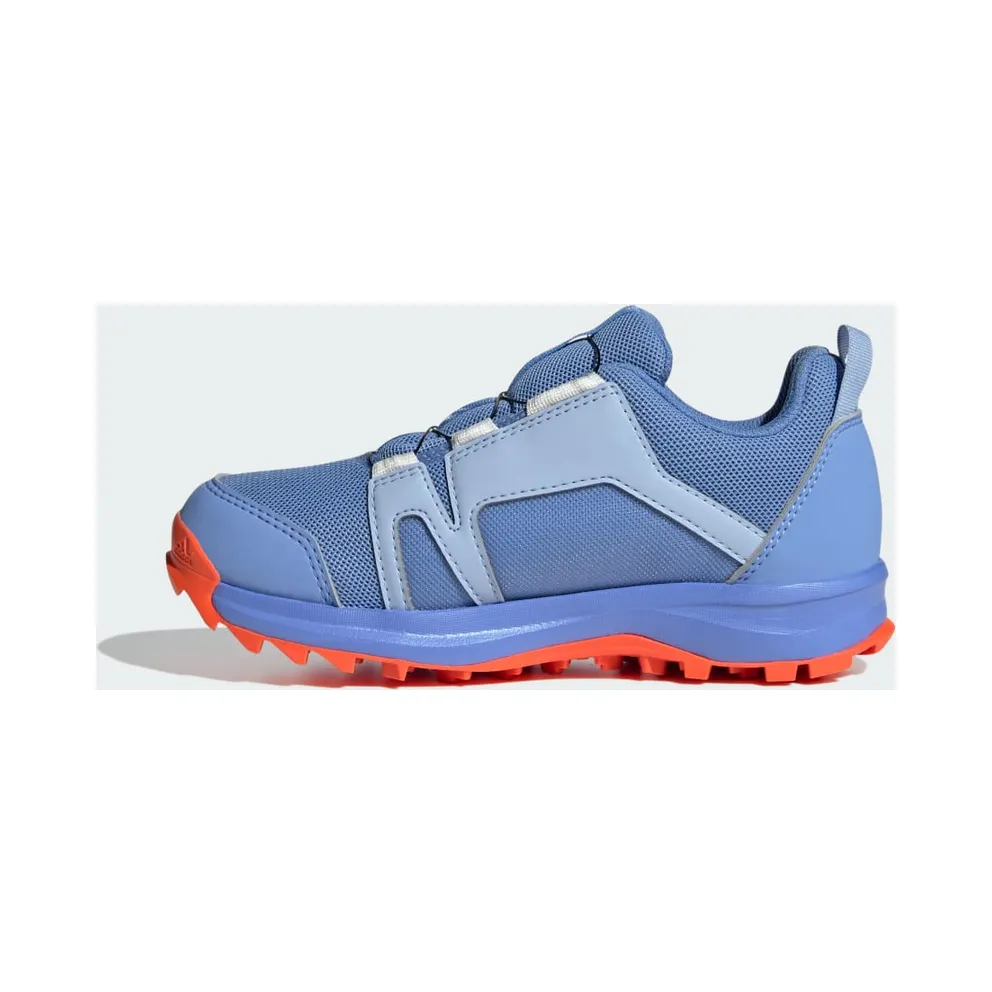 adidas Terrex Agravic BOA RAIN.RDY Trail Running Blue Dawn / Cloud White / Impact Orange (HQ3498)