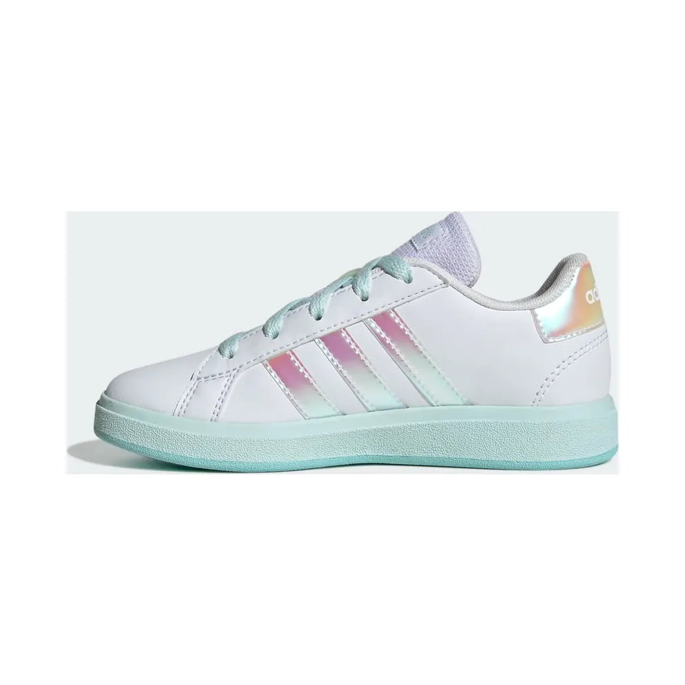 Adidas Grand Court 2.0 GS “Ftwr White / Flash Aqua” (JR6097)