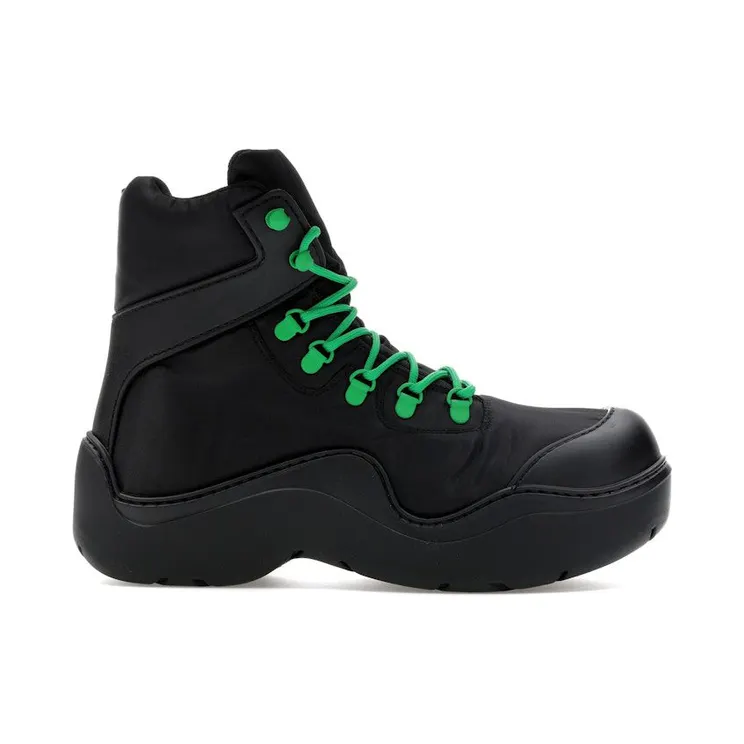 Bottega Veneta Puddle Bomber Black Green (667064VBSD71295)