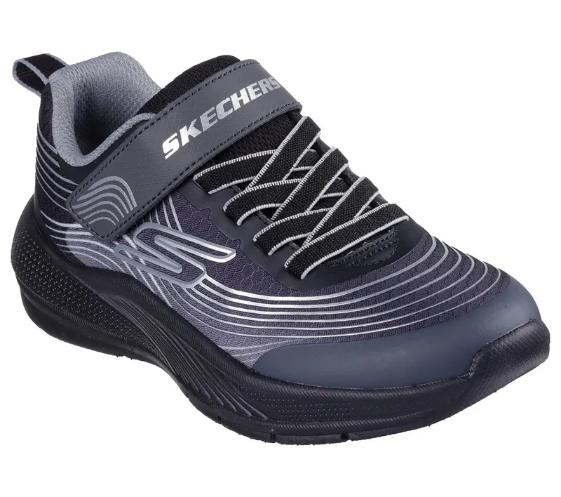 Skechers Microspec Advance Sneaker Black/Silver