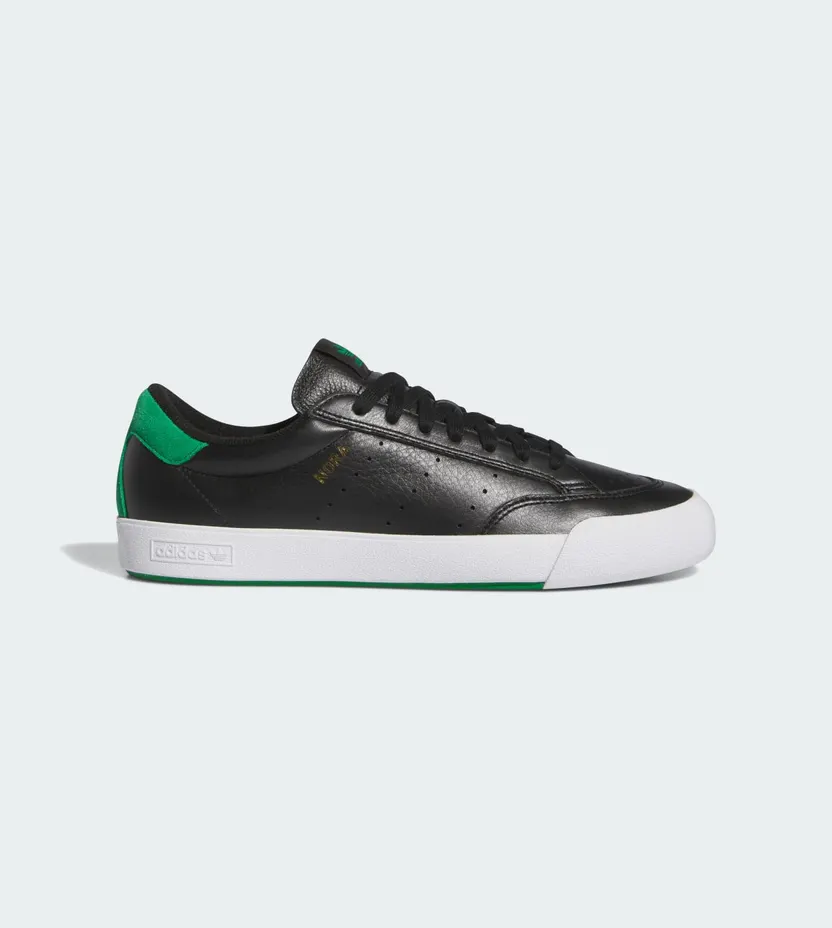 Adidas Nora Signature Skateboarding Shoes Core Black / Green / Cloud White (IF2070)