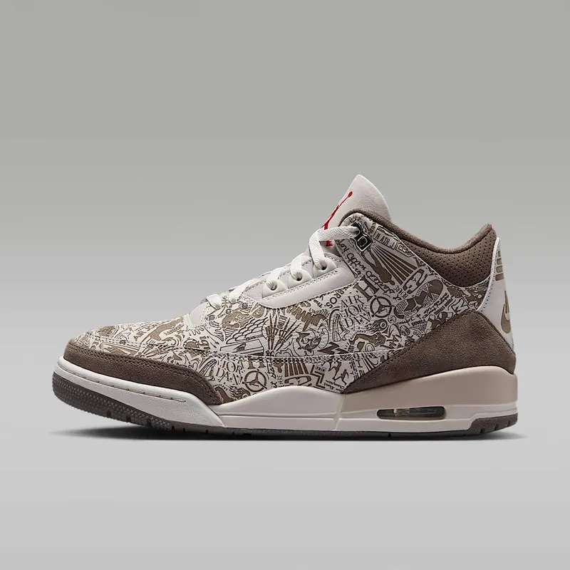 Air Jordan 3 – Laser – “Phantom / Palomino-University Red” (JA1369-001)