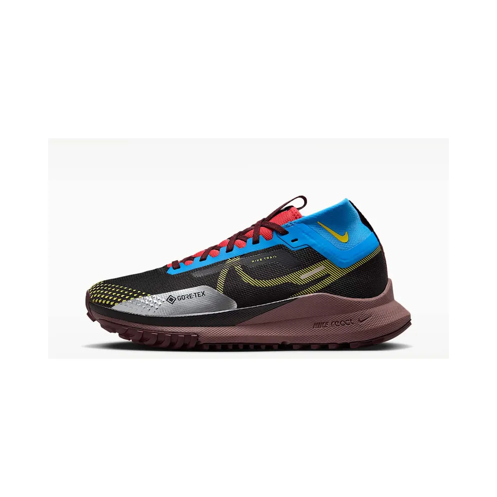 Nike React Pegasus Trail 4 Gore-Tex Black Vivid Sulfur “Black / Light Photo Blue / Track Red / Vivid Sulphur” (DJ7929-003)