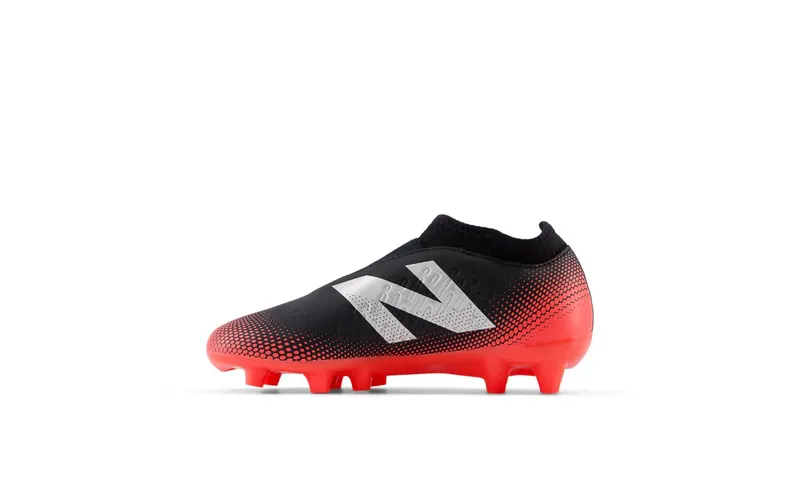 New Balance Tekela Magique V4+ Junior FG Black Energy Red Metallic Silver (GS/PS) (SJT3FR45)